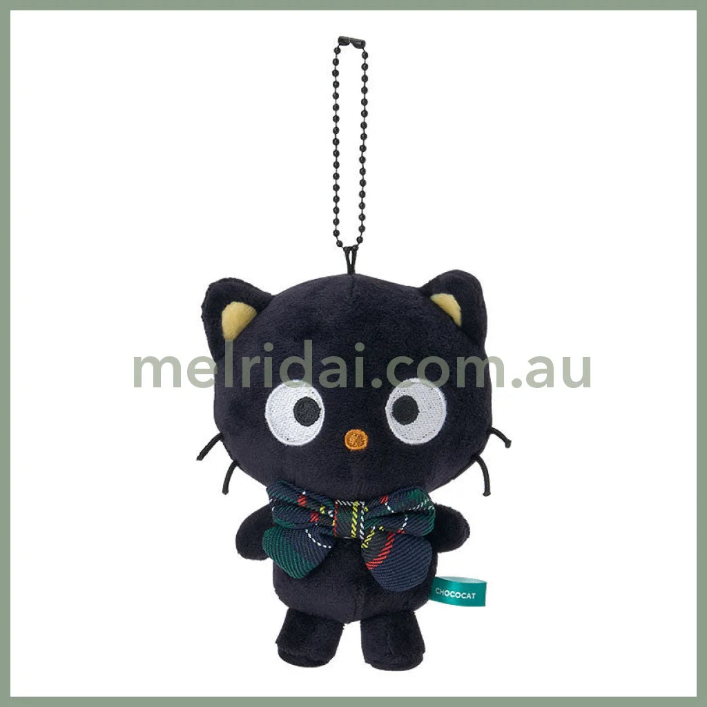 SANRIO | Chococat Mascot Holder Bag Charm Keychain 95×65×110mm (Tartan)
