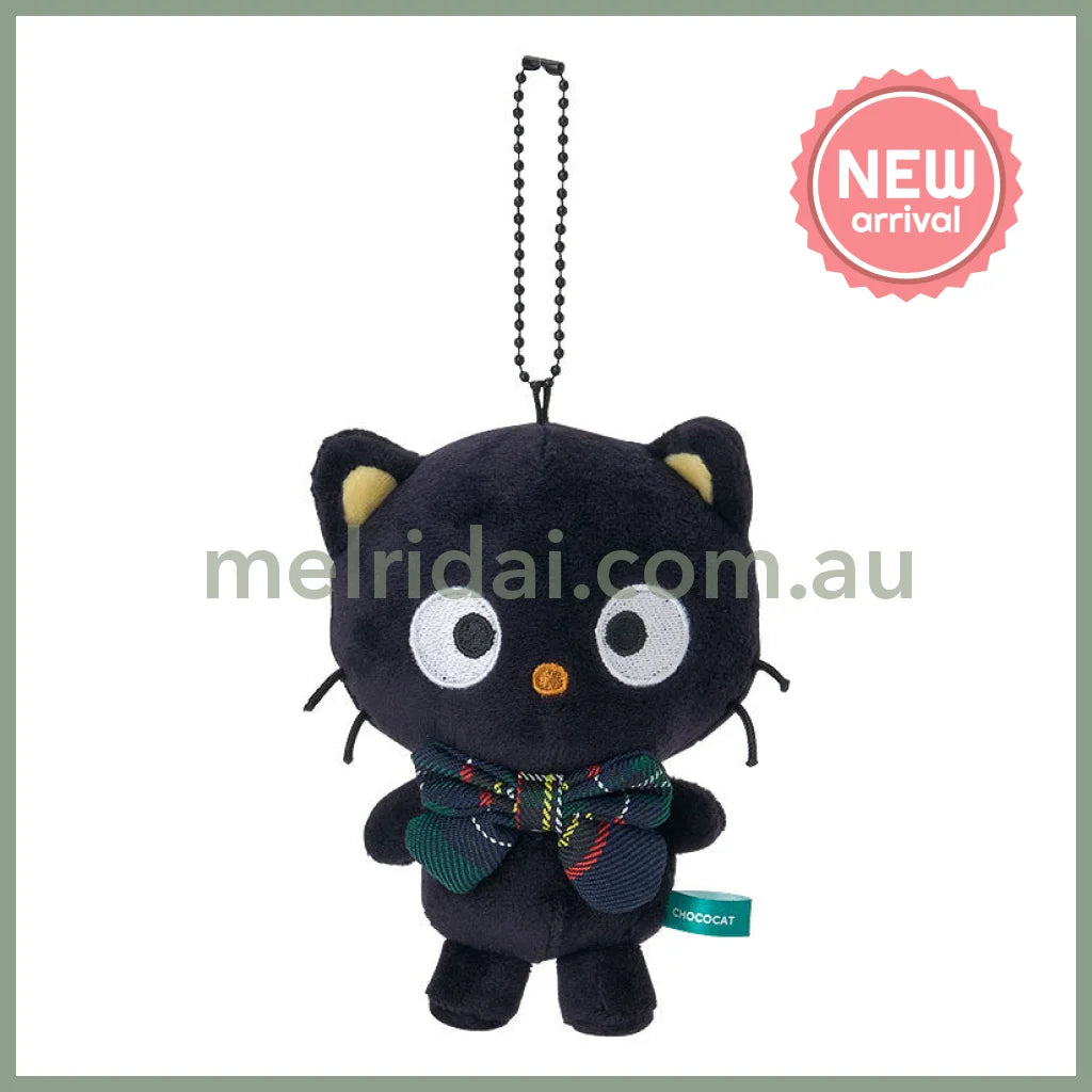 SANRIO | Chococat Mascot Holder Bag Charm Keychain 95×65×110mm (Tartan)