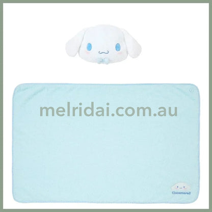 Sanrio | Cinnamoroll 3-Way Blanket Lap Cape Cushion 34Cm×28Cm×7Cm
