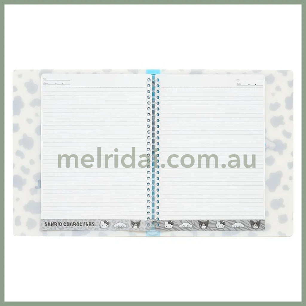 SANRIO | Cinnamoroll B5 26 Hole Binder 220×23×275mm (Monotone Animal)
