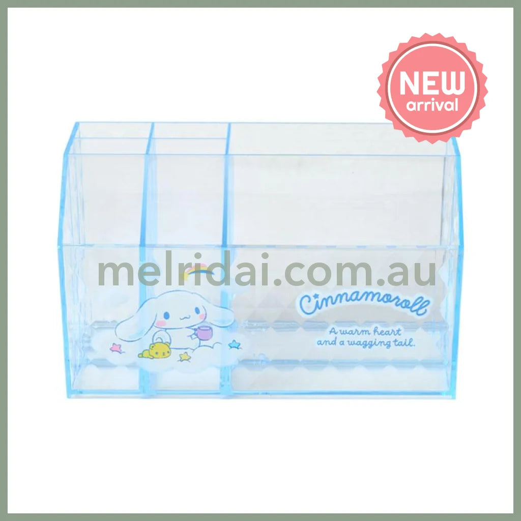 SANRIO | Cinnamoroll Cosmetic Desk Organizer 170×93×100mm (Relaxing)