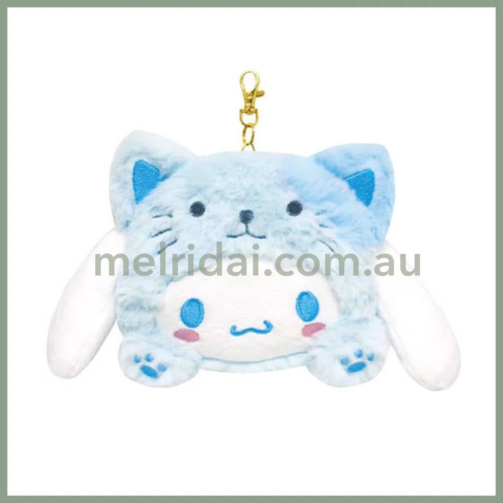 SANRIO | Cinnamoroll Face Pass Case with Reel 104×128×40mm (Cheers Banzai Series)
