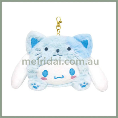SANRIO | Cinnamoroll Face Pass Case with Reel 104×128×40mm (Cheers Banzai Series)