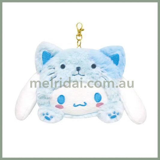 SANRIO | Cinnamoroll Face Pass Case with Reel 104×128×40mm (Cheers Banzai Series)