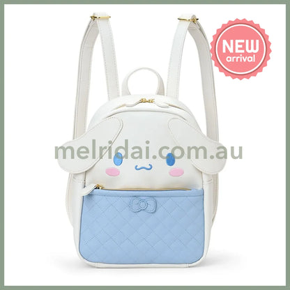 SANRIO | Cinnamoroll Face-Shaped Backpack PU Leather 260 x 220 x 125mm