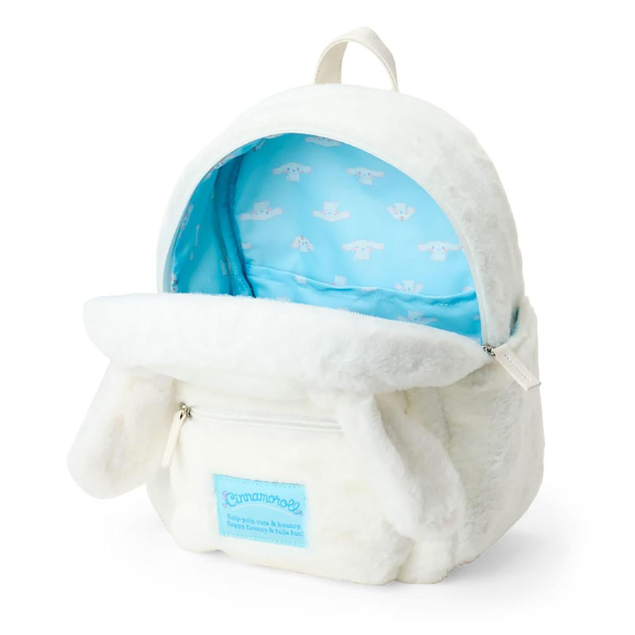 SANRIO | Cinnamoroll Face-Shaped Boa Backpack 32.4 x 31.9 x 16.6cm (Cheek Puni Puni/Plump Cheeks)