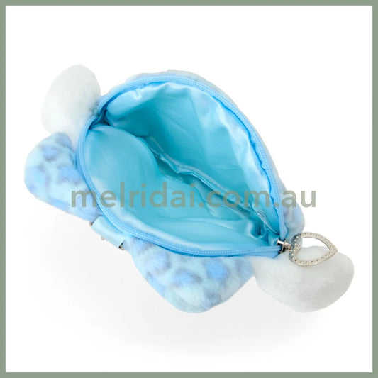 SANRIO | Cinnamoroll Face-shaped Pouch Bag Charm 130×20×110mm (Leopard Gal Cat)