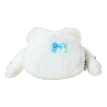 SANRIO | Cinnamoroll Face-shaped Pouch 22.1 x 13.3 x 8.7cm (White Cat Ballerina)