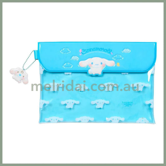 SANRIO | Cinnamoroll Flat Bag 27 x 0.5 x 19.5cm (Cheek Puni Puni/Plump Cheeks)