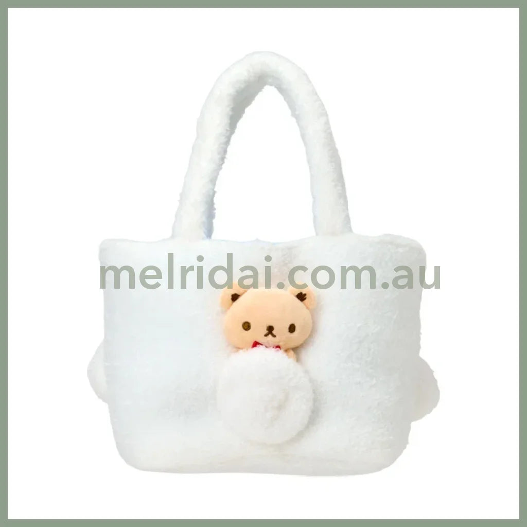 SANRIO | Cinnamoroll Fluffy Mini Tote Bag 310 x 130 x 170mm (With Bear)