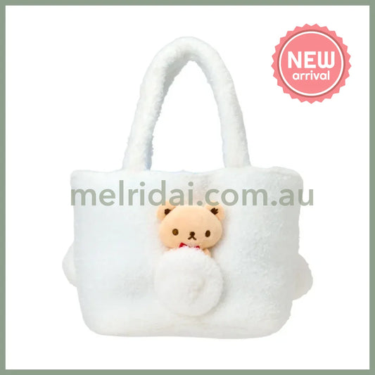 SANRIO | Cinnamoroll Fluffy Mini Tote Bag 310 x 130 x 170mm (With Bear)