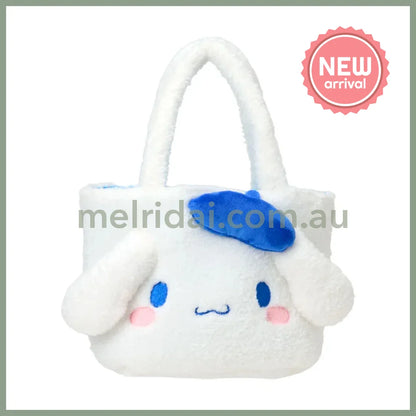 SANRIO | Cinnamoroll Fluffy Mini Tote Bag 310 x 130 x 170mm (With Bear)