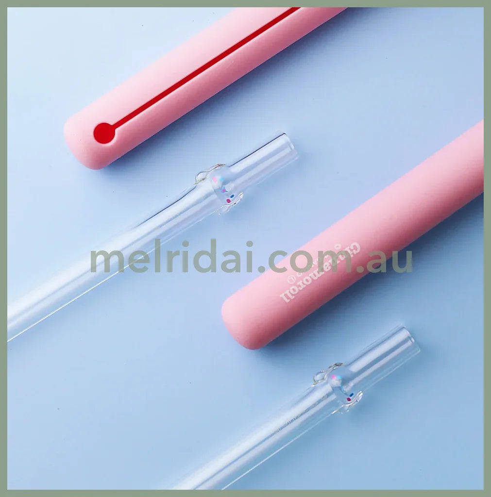Sanriocinnamoroll Handmade Glass Straw ++