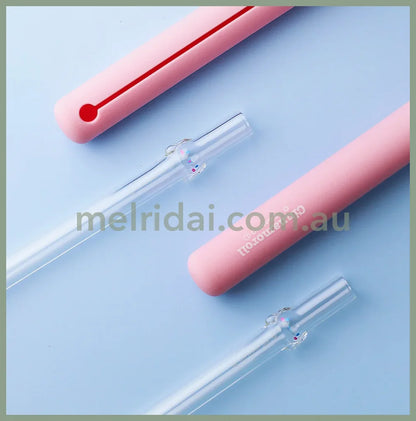 Sanriocinnamoroll Handmade Glass Straw ++