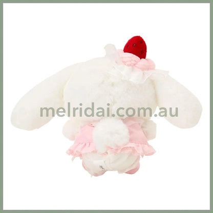 SANRIO | Cinnamoroll Mascot Holder Bag Charm Plush Keychain 165×70×130mm (Strawberry Shortcake)