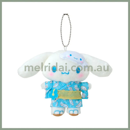 SANRIO | Cinnamoroll Mascot Holder Plush Keychain Bag Charm 10.5×6.5×14.5cm (Summer Festival Character!)