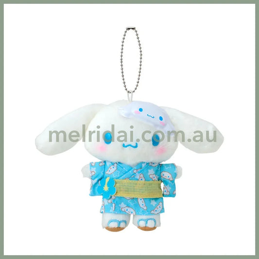 SANRIO | Cinnamoroll Mascot Holder Plush Keychain Bag Charm 10.5×6.5×14.5cm (Summer Festival Character!)