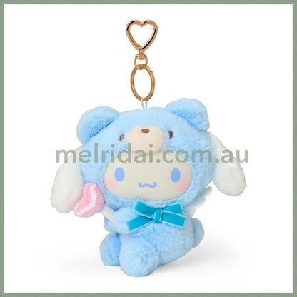 SANRIO | Cinnamoroll Mascot Holder Plush Keychain Bag Charm 120×80×140mm (Fluffy Angel Bear)