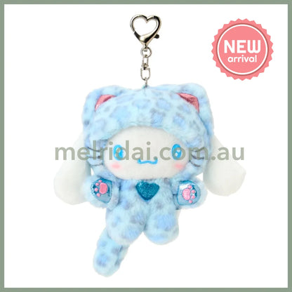 SANRIO | Cinnamoroll Mascot Holder Plush Keychain Bag Charm 90×50×120mm (Leopard Gal Cat)