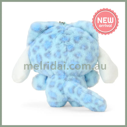 SANRIO | Cinnamoroll Mascot Holder Plush Keychain Bag Charm 90×50×120mm (Leopard Gal Cat)