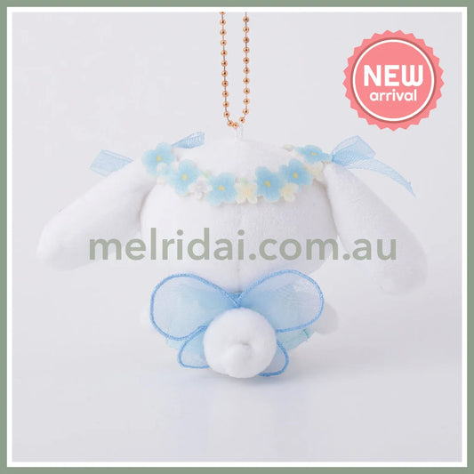 SANRIO | Cinnamoroll Mascot Holder Plush Keychain Bag Charm 95mm Approx. (Floral Fairies)
