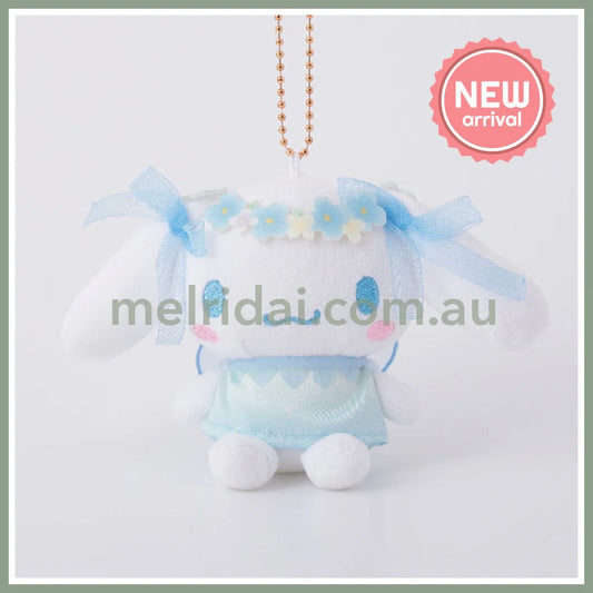SANRIO | Cinnamoroll Mascot Holder Plush Keychain Bag Charm 95mm Approx. (Floral Fairies)