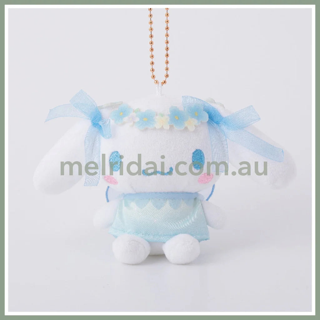 SANRIO | Cinnamoroll Mascot Holder Plush Keychain Bag Charm 95mm Approx. (Floral Fairies)