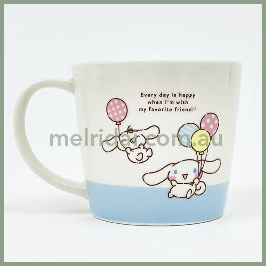 SANRIO | Cinnamoroll & Milk Ceramic Mug Cup can be used in the microwave and dishwasher 80×Φ88mm (Milk Balloon)