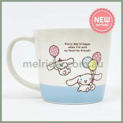 SANRIO | Cinnamoroll & Milk Ceramic Mug Cup can be used in the microwave and dishwasher 80×Φ88mm (Milk Balloon)
