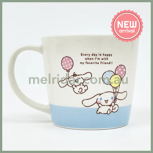 SANRIO | Cinnamoroll & Milk Ceramic Mug Cup can be used in the microwave and dishwasher 80×Φ88mm (Milk Balloon)