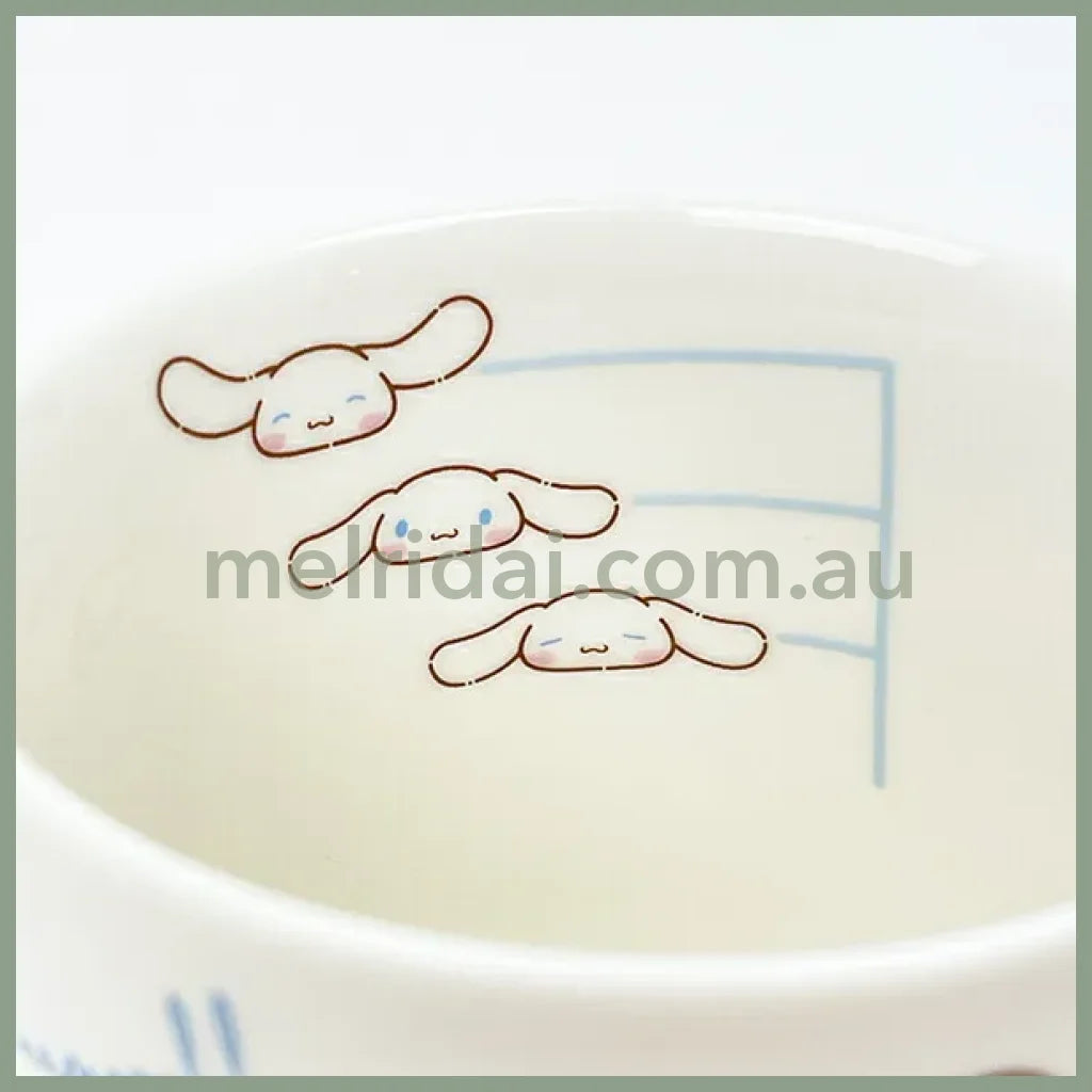 SANRIO | Cinnamoroll & Milk Ceramic Mug Cup can be used in the microwave and dishwasher 80×Φ88mm (Milk Balloon)