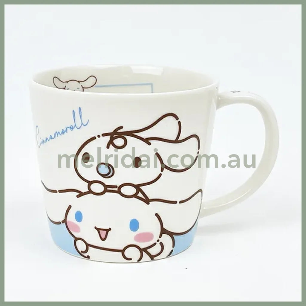 SANRIO | Cinnamoroll & Milk Ceramic Mug Cup can be used in the microwave and dishwasher 80×Φ88mm (Milk Balloon)