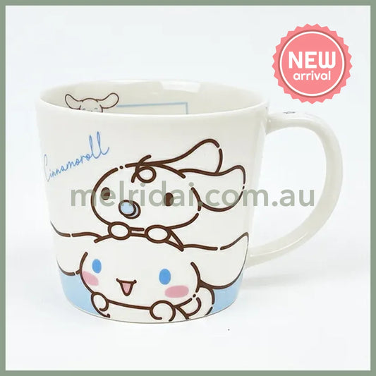 SANRIO | Cinnamoroll & Milk Ceramic Mug Cup can be used in the microwave and dishwasher 80×Φ88mm (Milk Balloon)