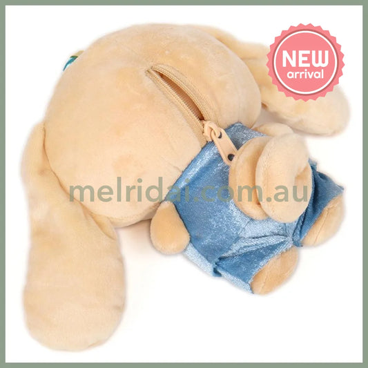 SANRIO | Cinnamoroll Mini Plush Pouch with Carabiner Keychain Bag Charm 150mm Approx. (Tan Swimsuit Party)