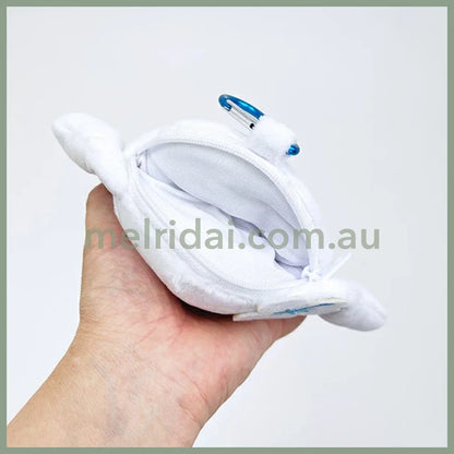 SANRIO | Cinnamoroll Mini Pouch with Carabiner Bag Charm Plush keychain 185x120x55mm (Y2K)