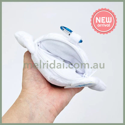 SANRIO | Cinnamoroll Mini Pouch with Carabiner Bag Charm Plush keychain 185x120x55mm (Y2K)