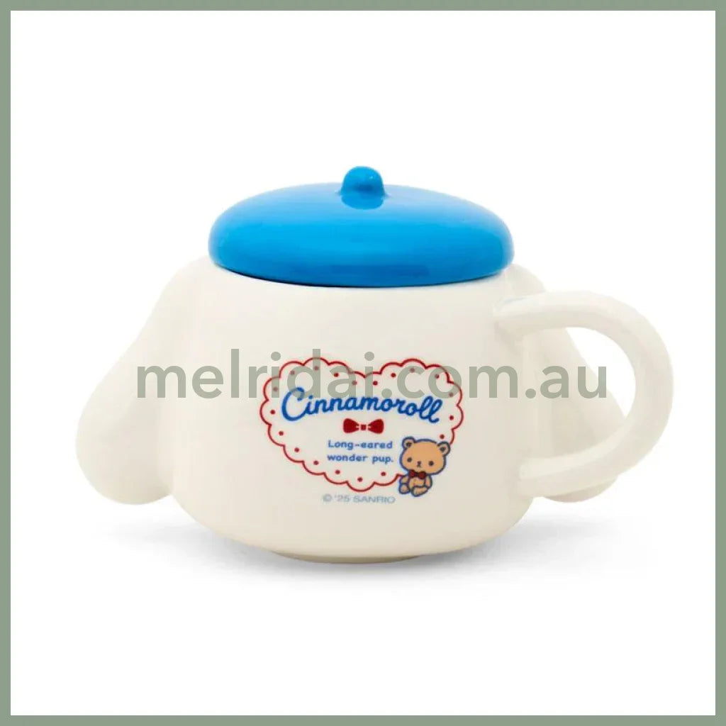 SANRIO | Cinnamoroll Mug Cup with Lid 142 x 93 x 70mm (With Bear)