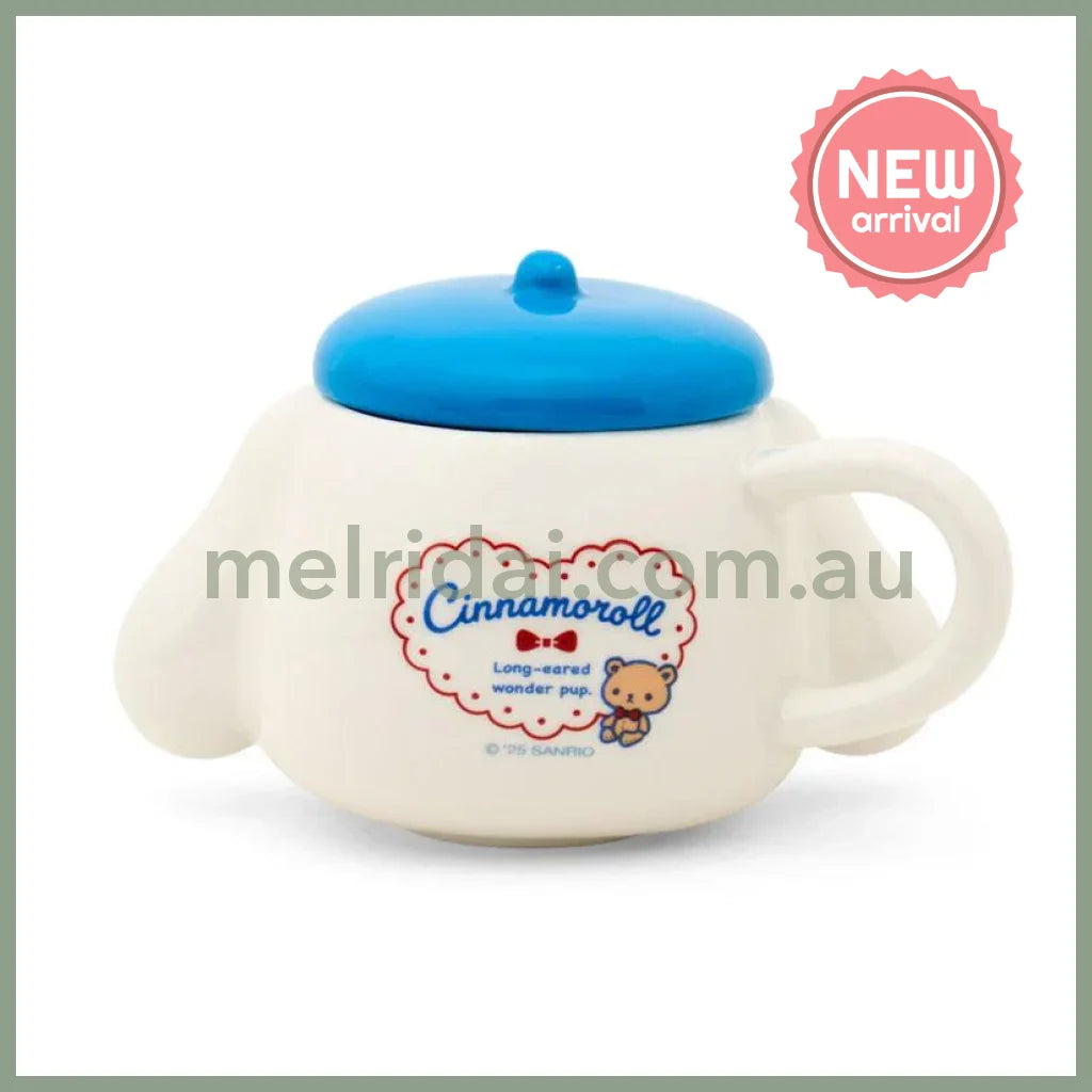 SANRIO | Cinnamoroll Mug Cup with Lid 142 x 93 x 70mm (With Bear)
