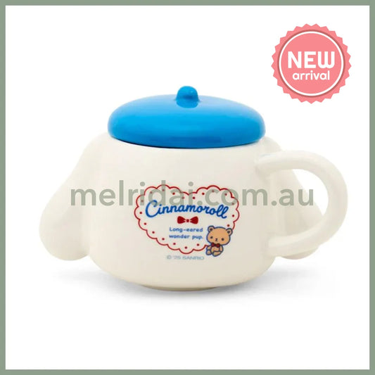 SANRIO | Cinnamoroll Mug Cup with Lid 142 x 93 x 70mm (With Bear)