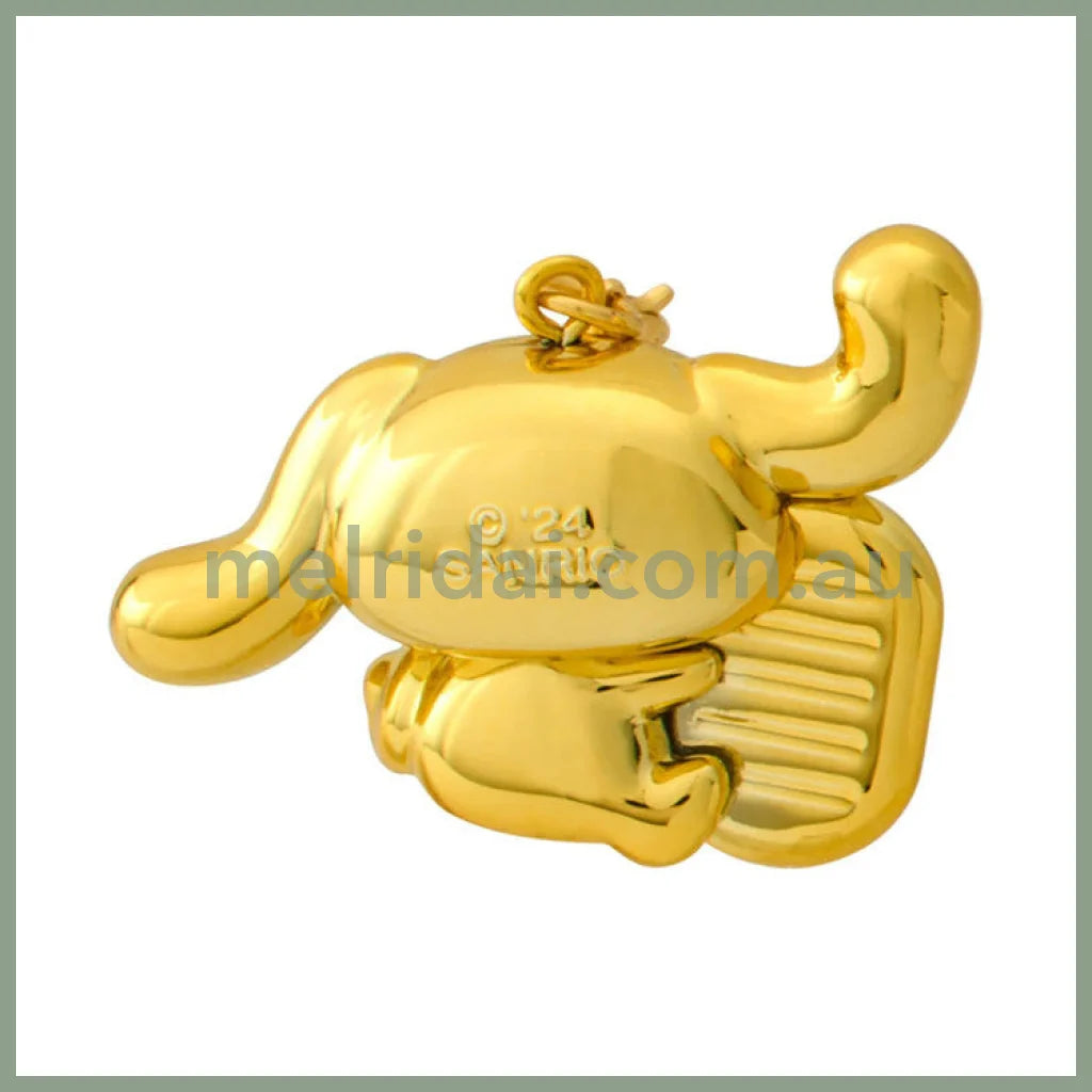 Sanrio | Cinnamoroll Netsuke Gold Color Charm W2.8×D2.6×H4.4Cm (Zodiac Fortune 2024 - Snake)