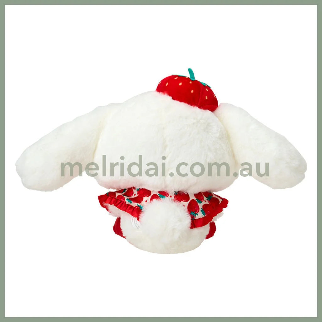 SANRIO | Cinnamoroll Plush Doll Toy 22×12×20cm (Strawberry News 50th Anniversary)
