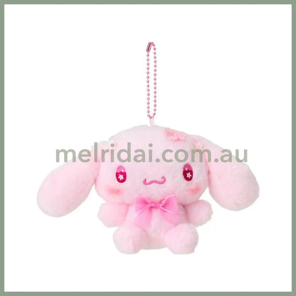 SANRIO | Cinnamoroll Plush Mascot Holder Keychain 12.3×9×14.5cm (Sakura 2025)