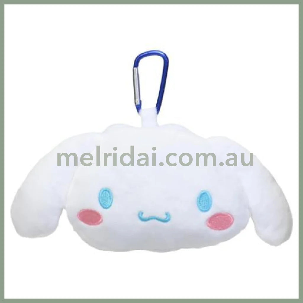 SANRIO | Cinnamoroll Plush Zipper Mascot Mini Pouch with Carabiner 200×110×50mm