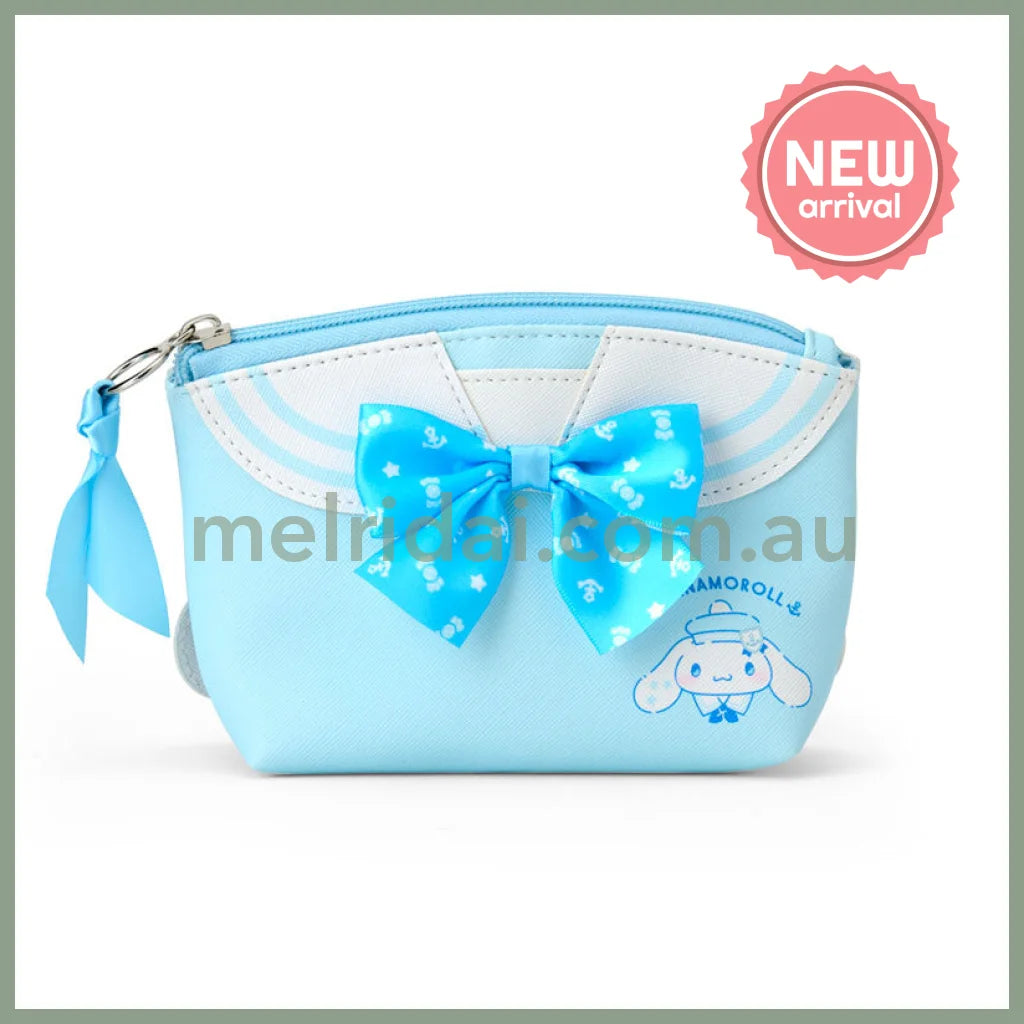 SANRIO | Cinnamoroll Pouch 17.7 x 17.1 x 6.0cm (Sailor Collar)