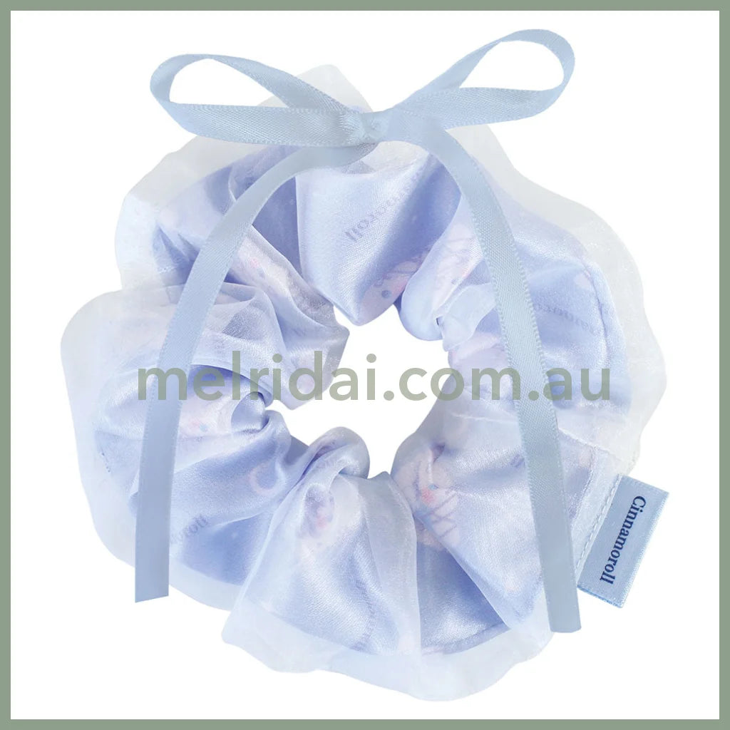 SANRIO | Cinnamoroll Ribbon Layered Scrunchie Hair Accessory H108×W108mm (Balletcore)