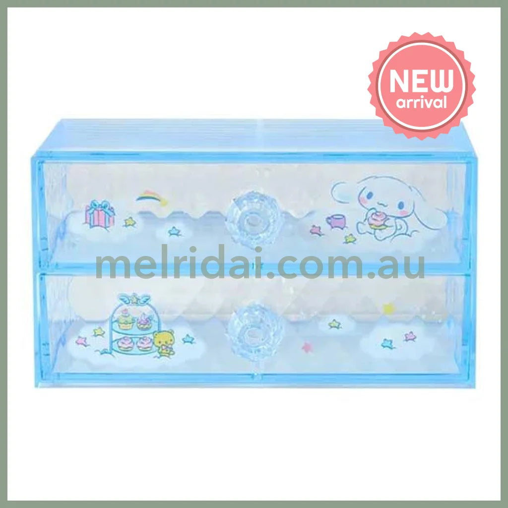 SANRIO | Cinnamoroll Stacking Chest Drawer 163×93×90mm (Relaxing)