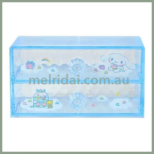 SANRIO | Cinnamoroll Stacking Chest Drawer 163×93×90mm (Relaxing)