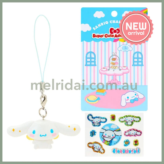 SANRIO | Cinnamoroll Strap And Sticker Set 106x90x37mm (Super Cute Adventures My Dream Smartphone)