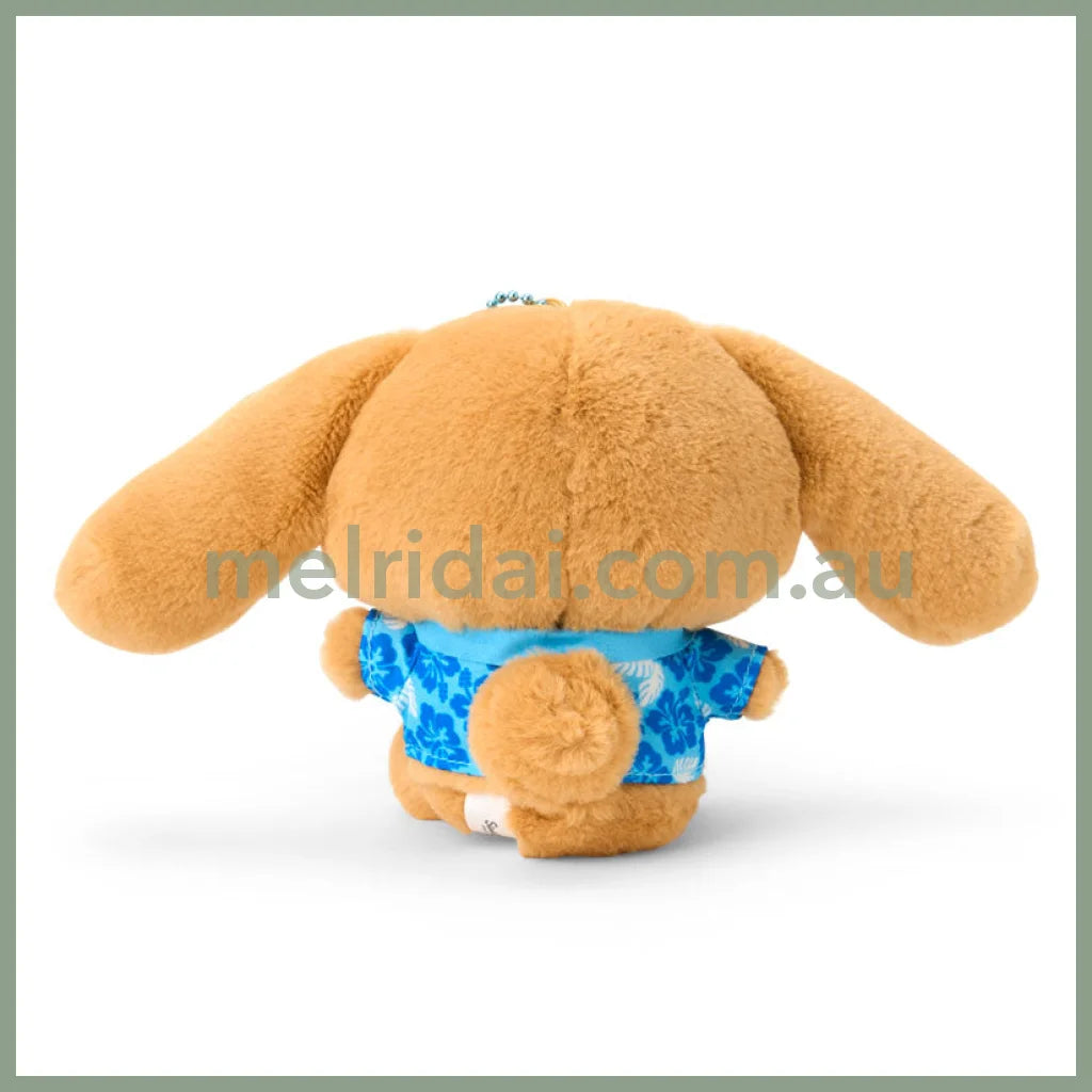SANRIO | Cinnamoroll Tanned Mascot Holder Plush Keychain Bag Charm 14×7×17cm (Endless Summer Vacation / Coconut