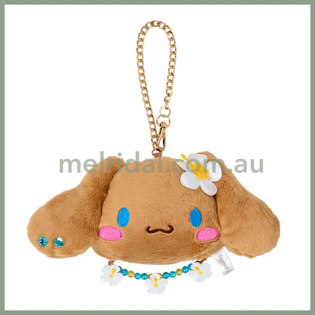 SANRIO | Cinnamoroll Tanned Plush Keychain Mirror Mascot Charm 19×5×9cm (Endless Summer Vacation / Coconut Vacation